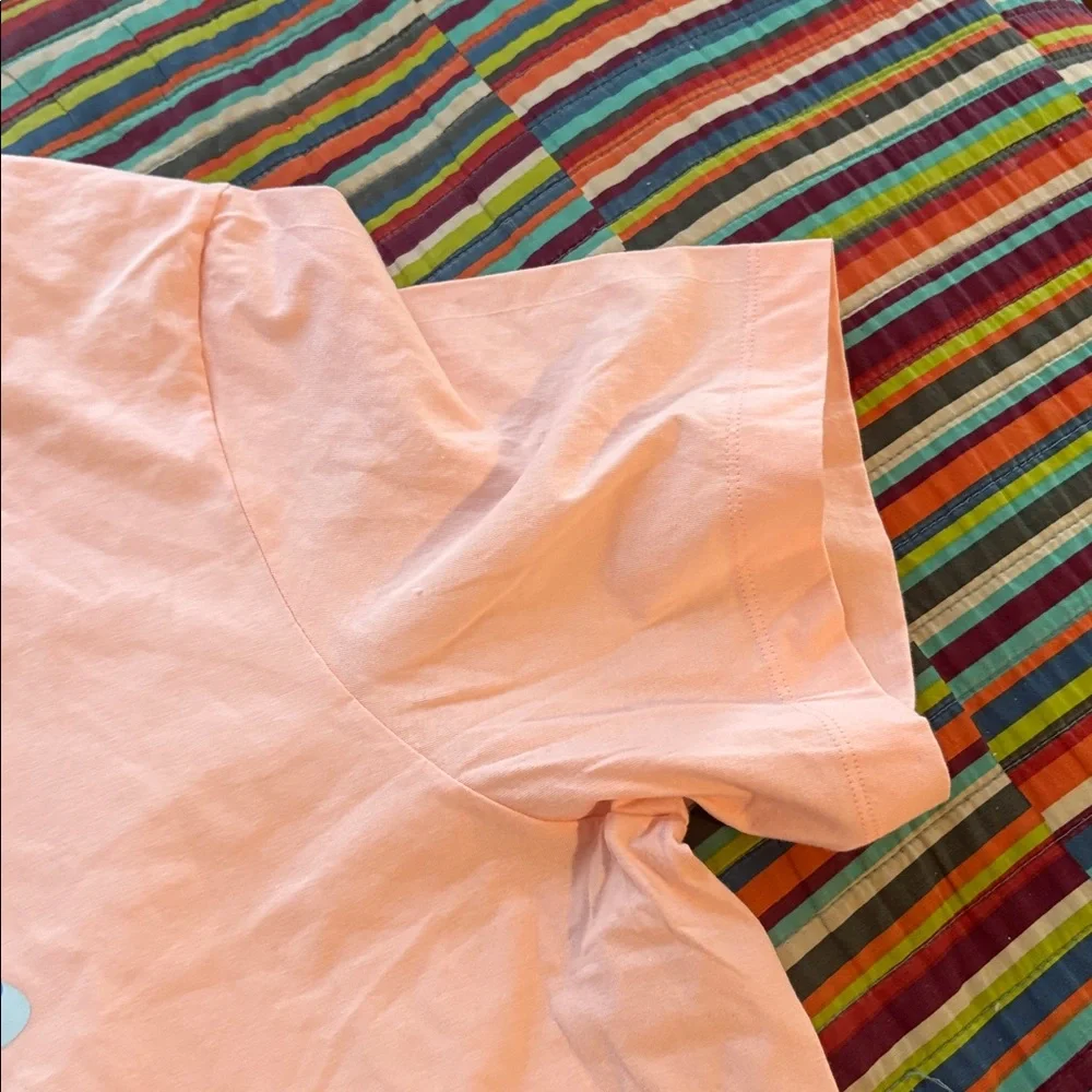 Nike Light Pink Tee with Blue Graphic size 2XL brand new tags